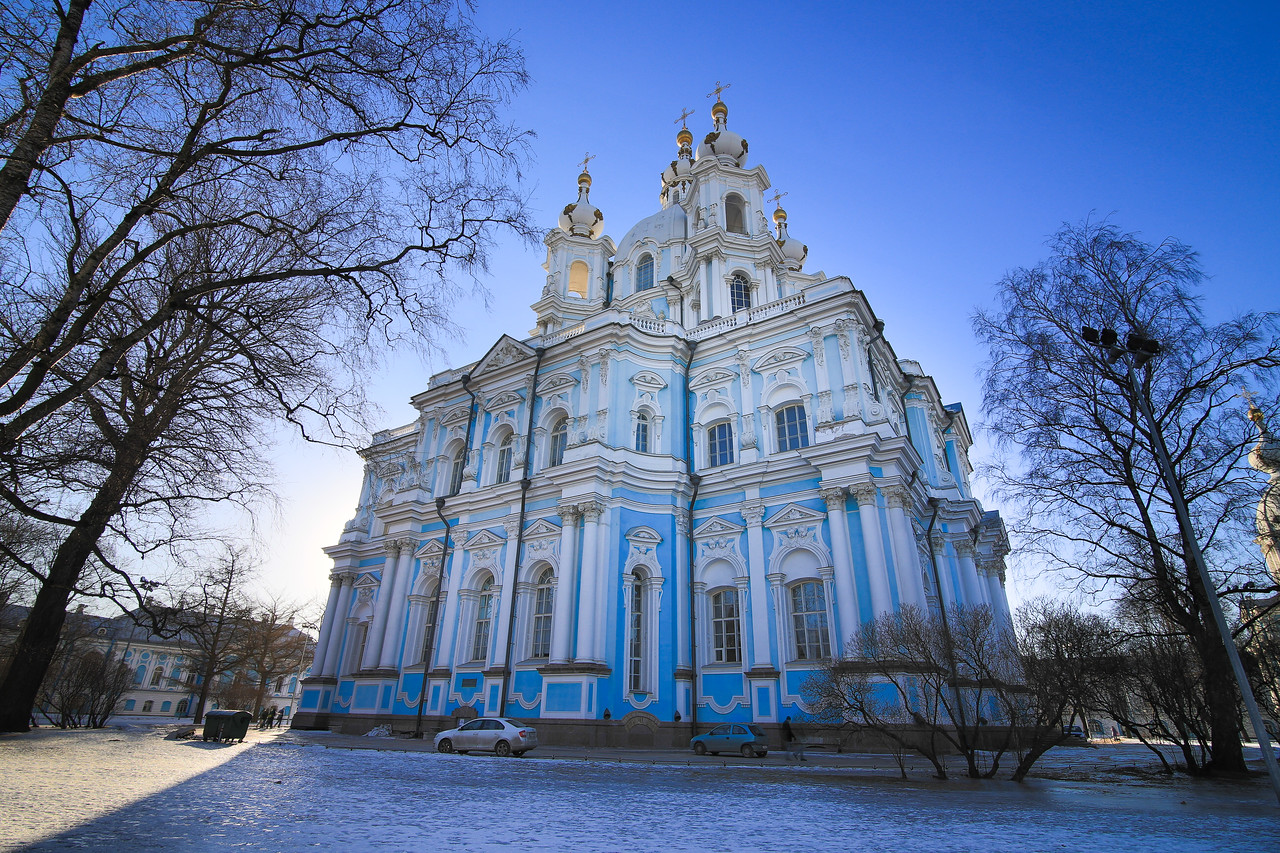 Smolny Cathedral, Saint Petersburg, Russia